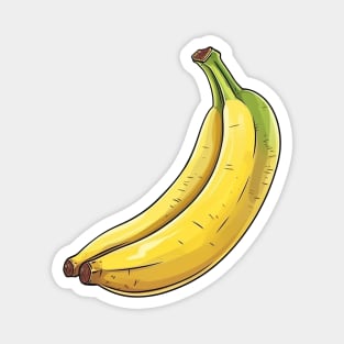 Banana Cartoon Art Magnet