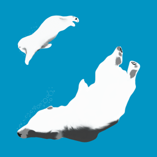 Polar bears swimming T-Shirt