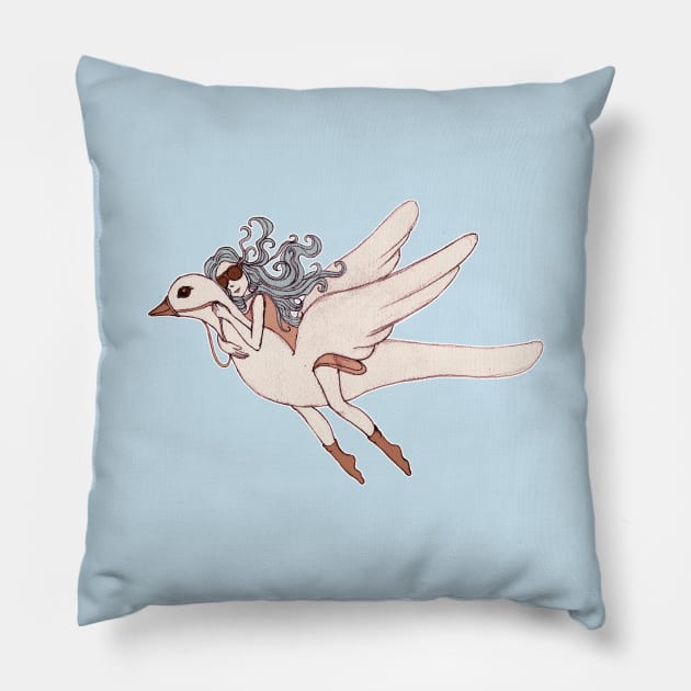 Flight of Fancy Pillow by micklyn