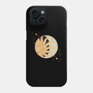 Moom&Sun in watercolor style Phone Case