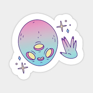 Space Alien Head Magnet