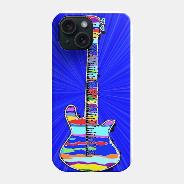 bass blues bassist by LowEndGraphics Phone Case by LowEndGraphics