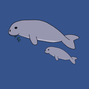 Dugong Mother and Child T-Shirt