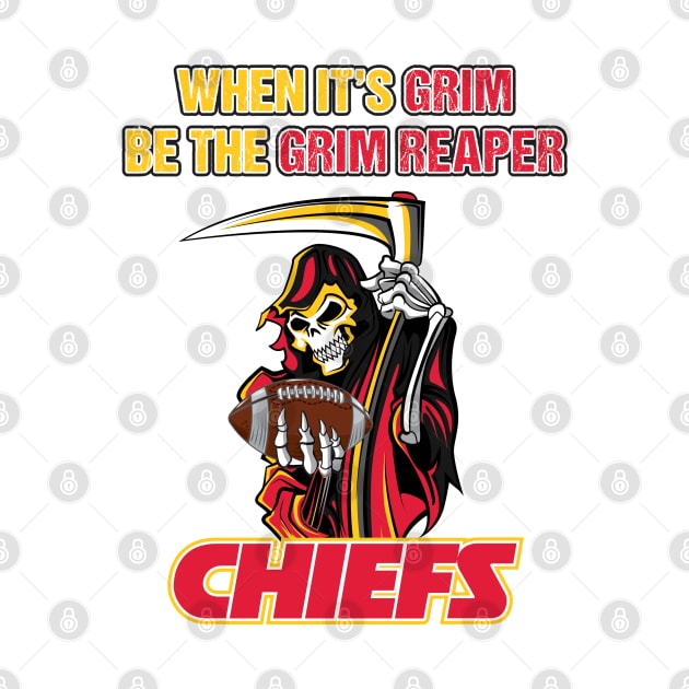 When it's grim, be the Grim Reaper - Patrick Mahomes - KC Chiefs by fineaswine