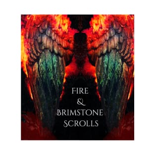 Notebook: Fire & Brimstone Scrolls-Two Wings T-Shirt