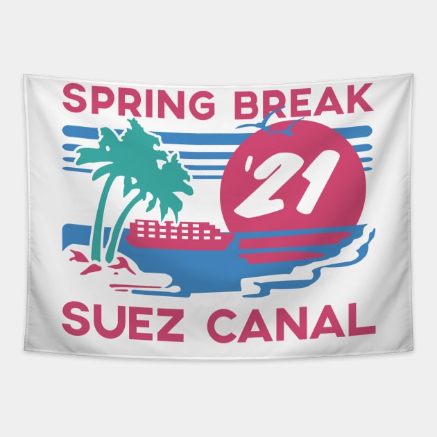 Spring Break - Suez Canal Tapestry by Polomaker