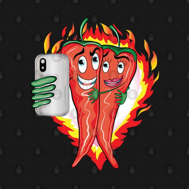 Hot Love Chili Pepper Valentine by ArticArtac