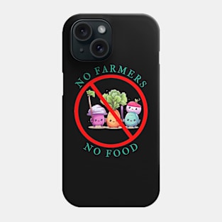 No Farmers No Vegetable No Food No Future Phone Case