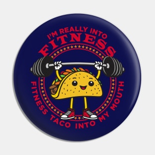 Fitness Taco Pin