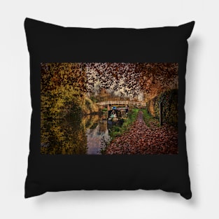 Autumnal Towpath Pillow