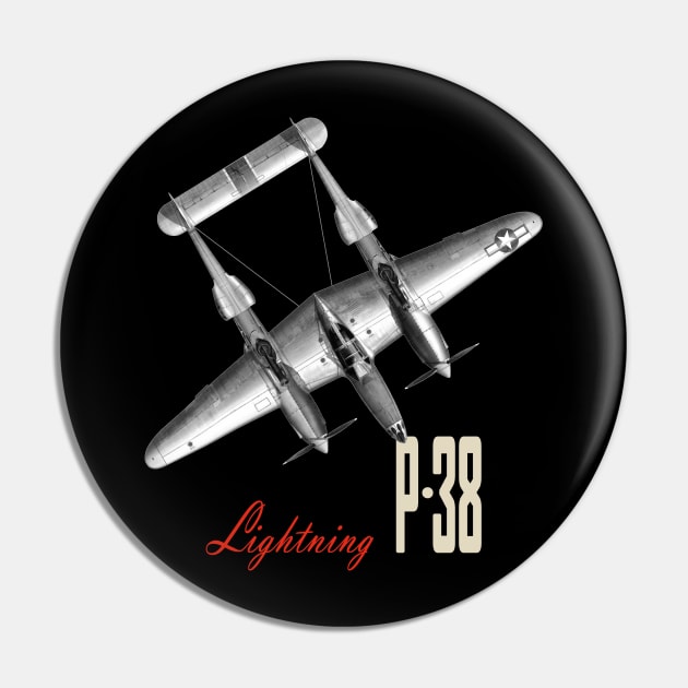 P-38 Lightning WW2 fighter aircraft airplane Pin by Jose Luiz Filho