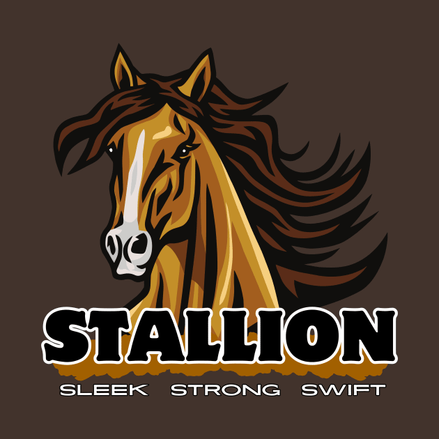 Stallion Majesty: Sleek, Strong, Swift by DaShirtXpert