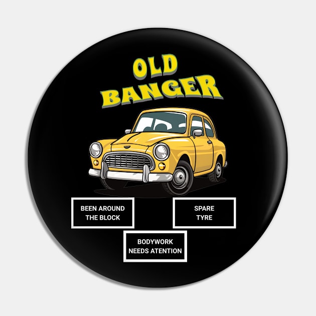 Old banger Pin by BishBashBosh