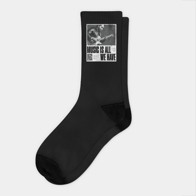Music Is All We Have Socks by TEENIE DESIGN
