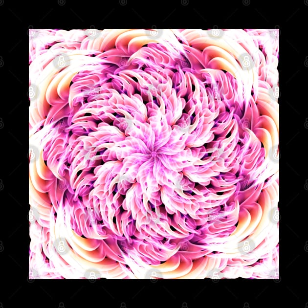 Neon Floral Mandala by Kcinnik