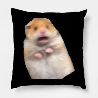 hamster meme peace sign Pillow