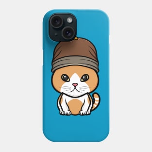 Cat with a hat Phone Case