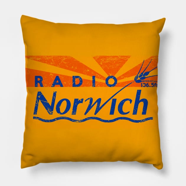 Radio Norwich Pillow by trev4000