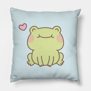 Cute Happy Little Frog Pillow