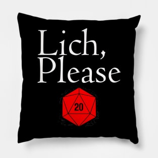 DND Lich Please! Pillow