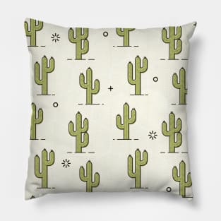 Green cactus pattern Pillow