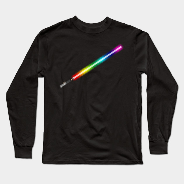 rainbow lightsaber shirt