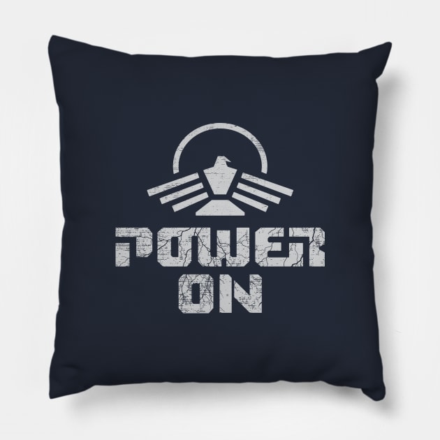 Captain Power - POWER ON! Pillow by DeepSpaceDives