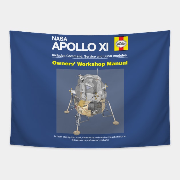 Apollo XI - Owners' Workshop Manual Tapestry by RetroCheshire