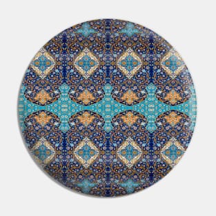 Indian Fabric Pattern Pin