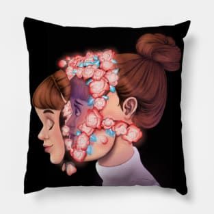 Break free your rosy self Pillow