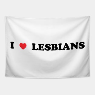 I Heart Lesbians Tapestry