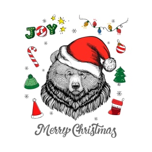 Merry Christmas Grizzly T-Shirt