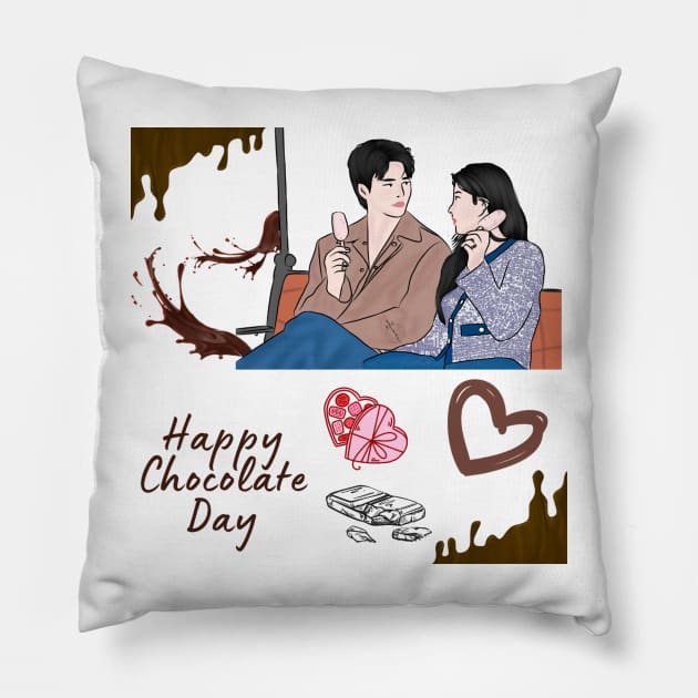 My Demon Chocolate Day Special Pillow by ArtRaft Pro