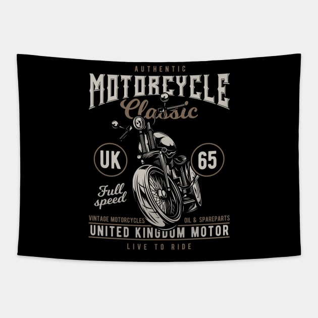 Motocycle classic Tapestry by Design by Nara