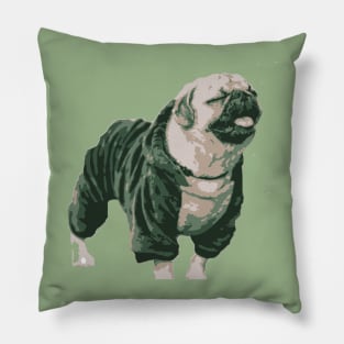 meditating dog - vector image Pillow