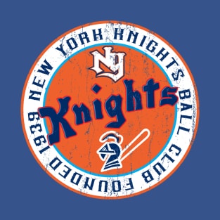 New York Knights Ball Club seal patch T-Shirt