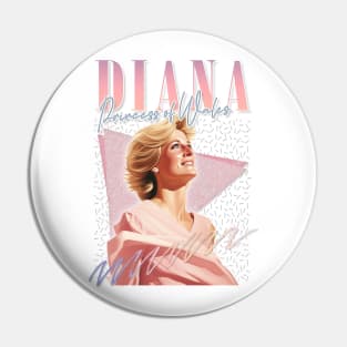 Princess Diana - 90s Retro Aesthetic Fan Design Pin