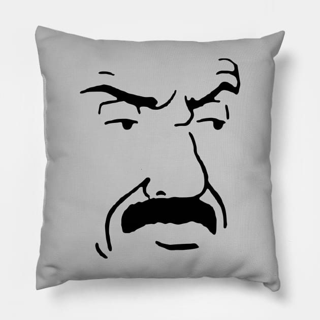 Aqua Teen Hunger Force - Carl Brutananadilewski Pillow by The Soviere