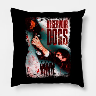 Graphic Neo Noir Crime Film Pillow