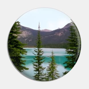 Emerald Lake Through the Trees Pin