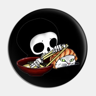 Grim reaper sushi cat Pin