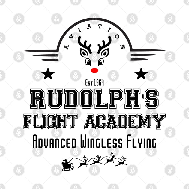 Aviation. Rudolph's Flight Academy, Advanced Wingless Flying.  EST. 1964 by Blended Designs