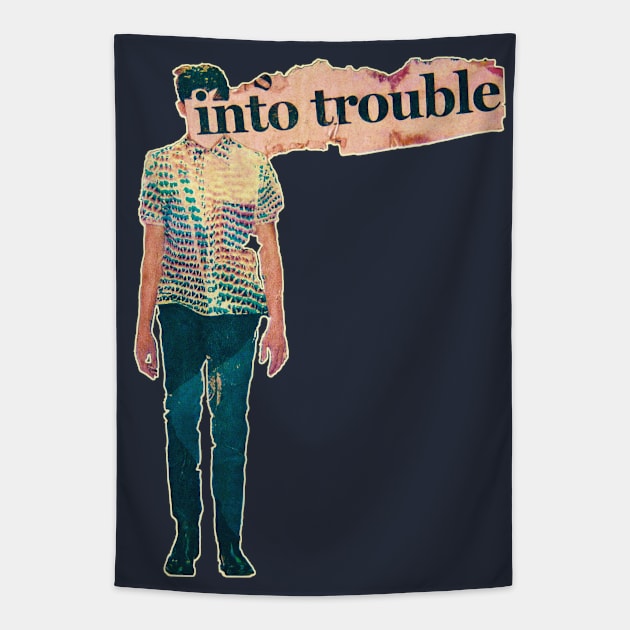 Boy (Into) Trouble Tapestry by badlydrawnbabe