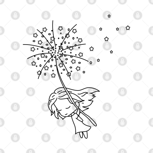 Dandelion Love Fairy Magic Girls Freedom Dreams Cute Manga Kawaii Forever Gift by Kibo2020