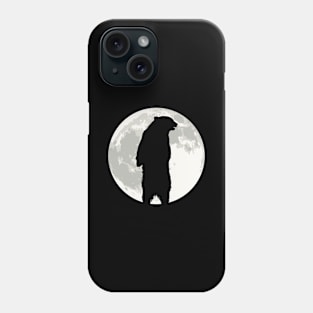 Full Moon Grizzly - Grizzly Bear Halloween Phone Case