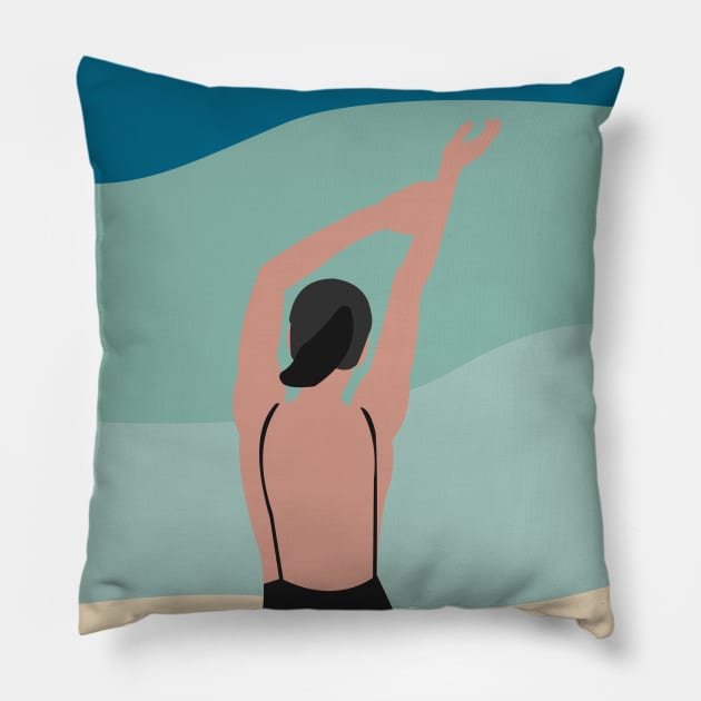 Bikini Shore Pillow by veaseys