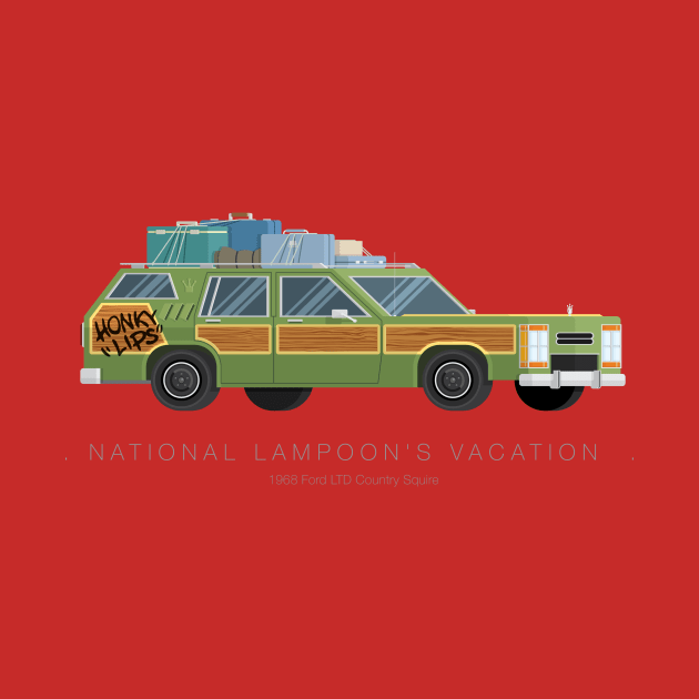 National Lampoon's Vacation - Famous Cars by Fred Birchal