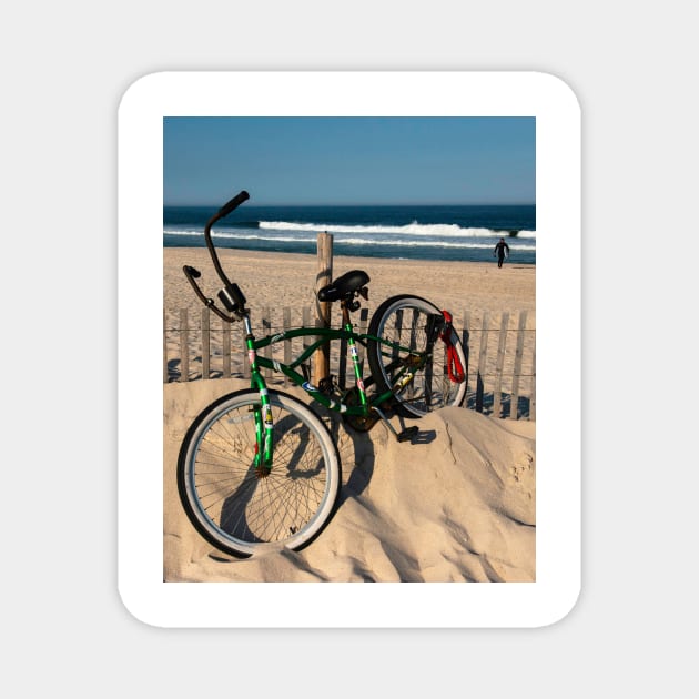 Bike at the Jersey Shore. Magnet by fparisi753
