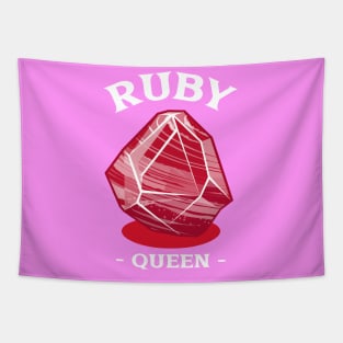 Ruby Queen Gemstone Gem Tapestry