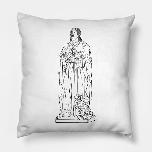 Saint John the Baptist Pillow by Vintage Boutique